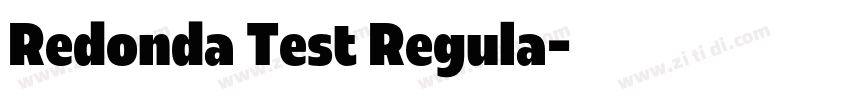 Redonda Test Regula字体转换